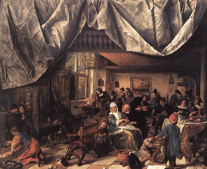Jan Steen The Life of Man oil painting image